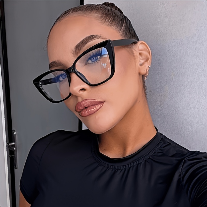 Retro Cat-Eye Tortoiseshell Optical Glasses - 图片 3