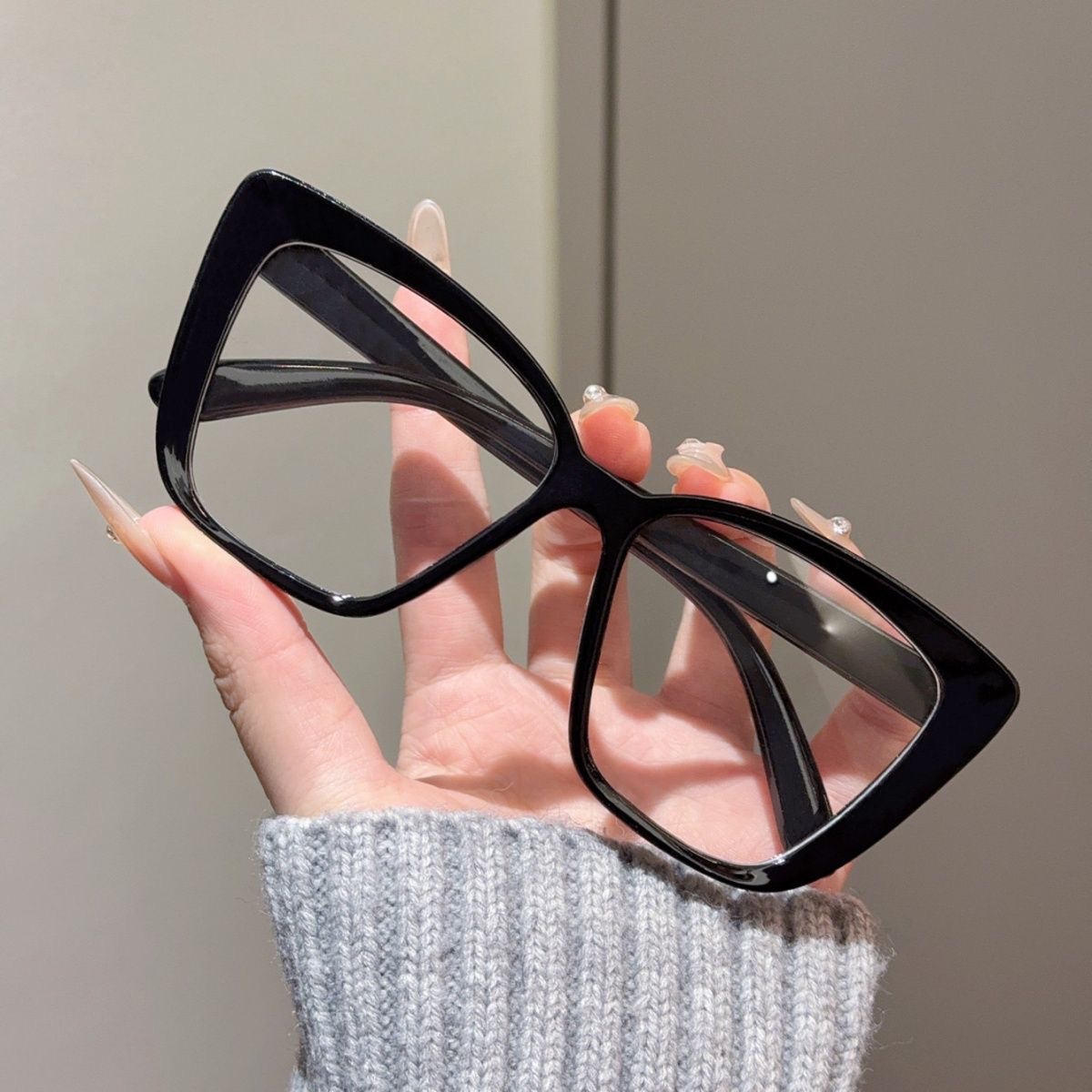 Retro Cat-Eye Tortoiseshell Optical Glasses - 图片 4