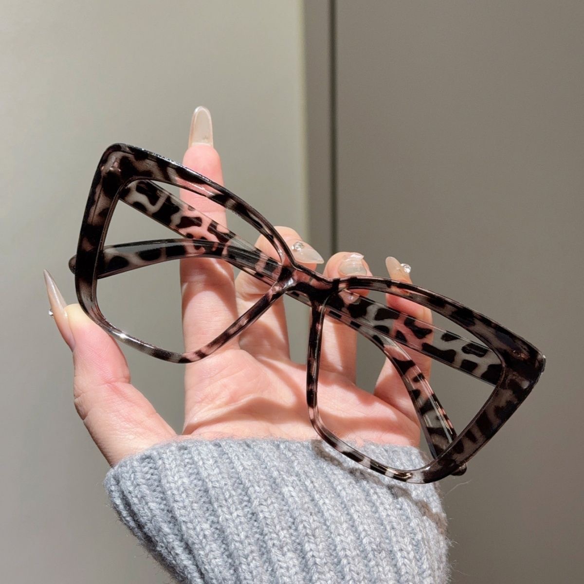 Retro Cat-Eye Tortoiseshell Optical Glasses - 图片 5