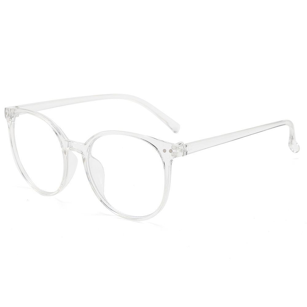 Minimalist Round Grey Tortoise Optical Glasses - 图片 4