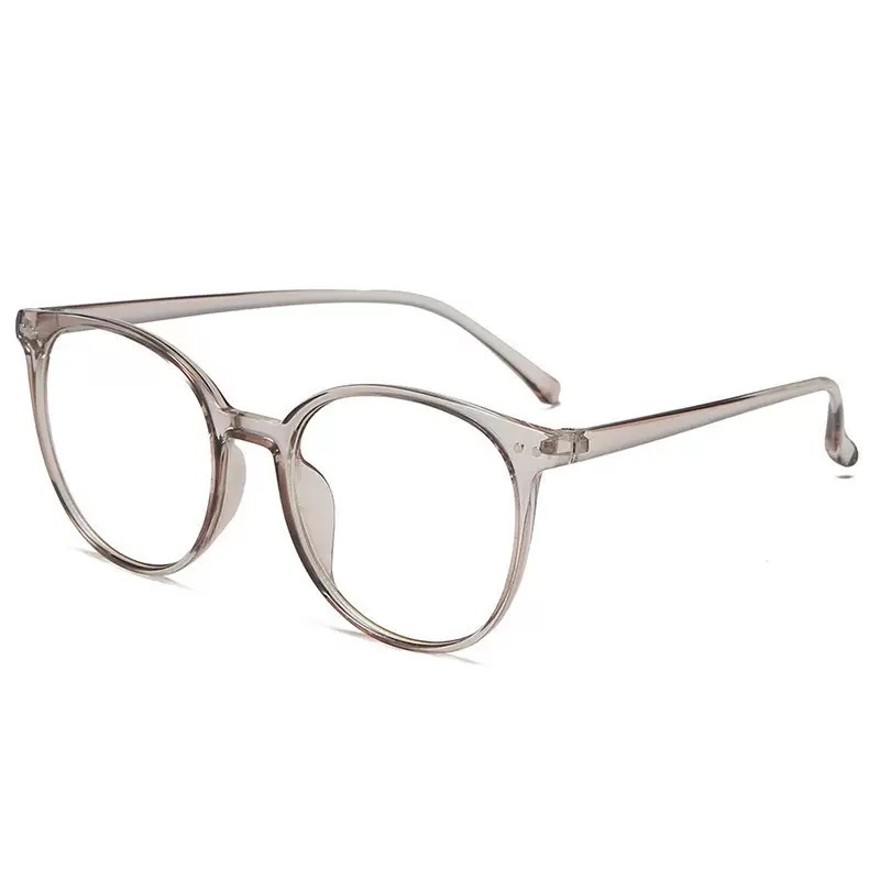 Minimalist Round Grey Tortoise Optical Glasses - 图片 7