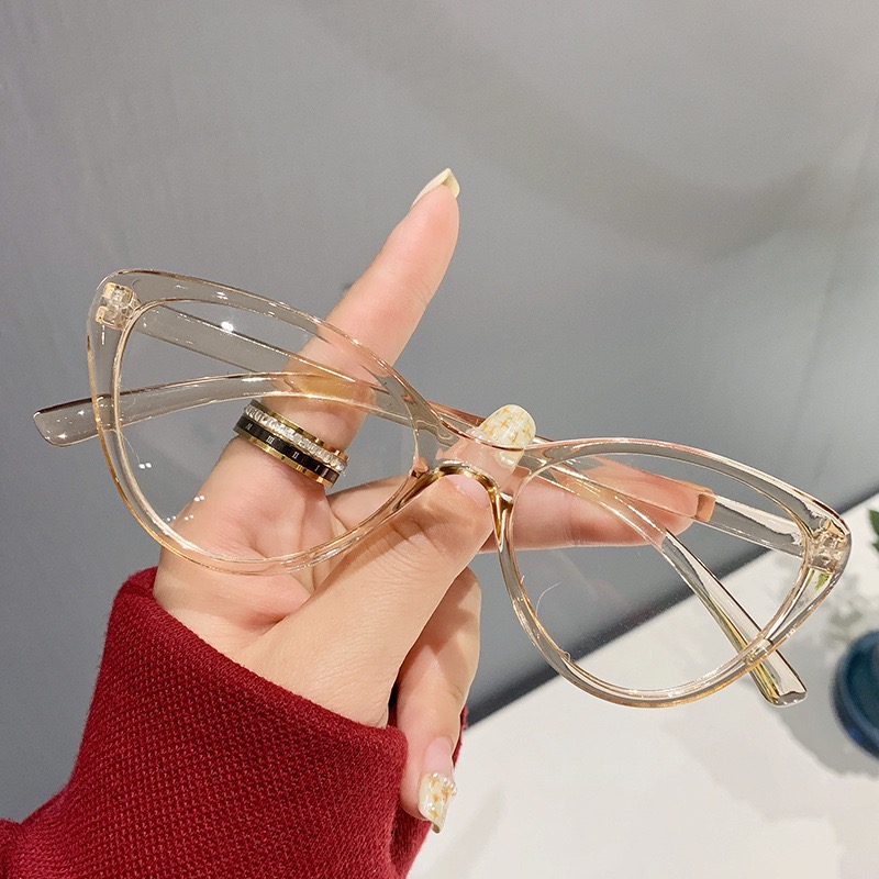 Glossy Black Cat-Eye Optical Glasses - 图片 8