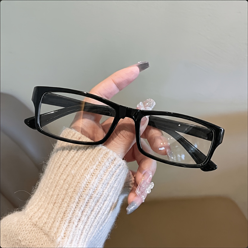 Sleek Black Rectangular Reading Glasses - 图片 4